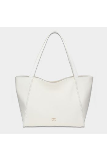 Shopper se zipem Louvre offwhite/zlato